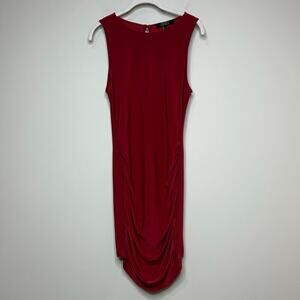 Forever 21 ContemporaryRust Sleeveless Bodycon Draped Dress Size L